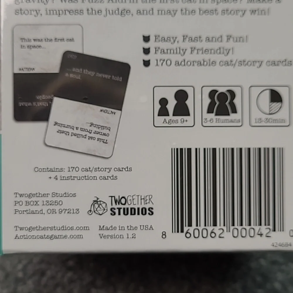 NWOT ACTION CATS PARTY GAME FOR HUMANS - Picture 3 of 5